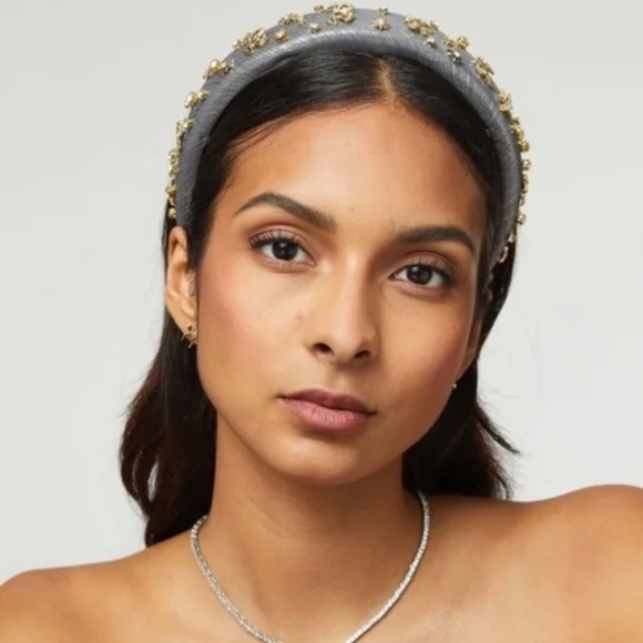 Lele Sadoughi Zodiac Gemini Alice Headband in Pewter Gray - Picture 10 of 10